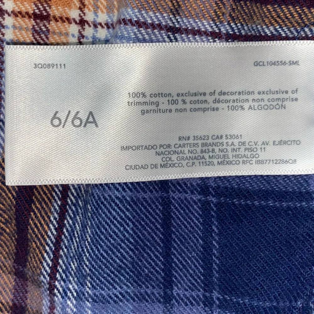 👕 Trendy Plaid Boys Flannel Shirt | OshKosh B’Gosh | Size 6/6A